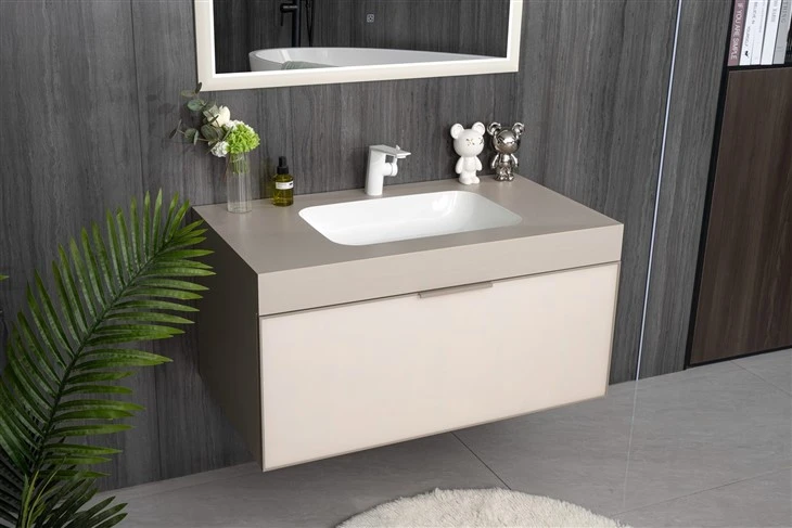 Hotel supply modern bathroom wooden cabinets